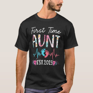 T-shirt Première Fête Tante 2023 Fête des mères Noël Bient