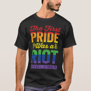 T-shirt Première Fierté Était Une Émeute LGBT 50e Annivers