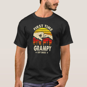 T-shirt Première Fois Grampy 2022 Pour Promoted To Paps No