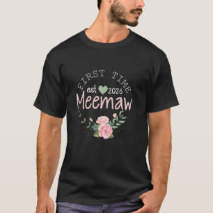 T-shirt Première fois grand-mère 2026 Nouvelle grand-mère