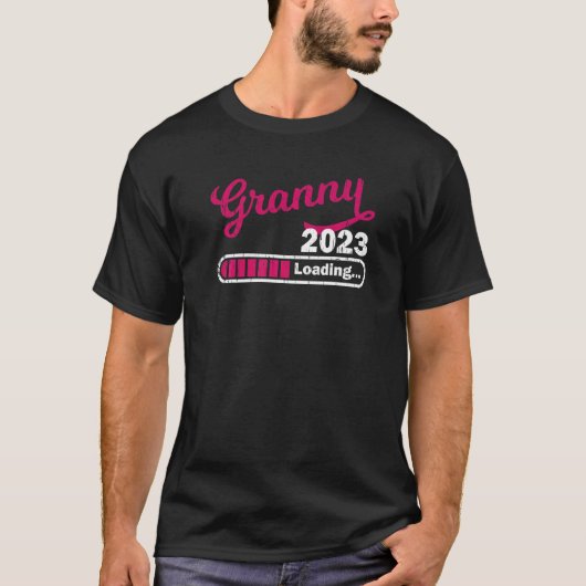 T-shirt Première Fois Grandma Est 2023 Promue À Granny 202 (Devant)