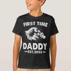 T-shirt Première Fois Papa Nouveau Papa Est 2023 Chemise P