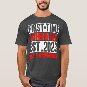 T-shirt Première Fois Père En Droit Une Grossesse Drôle An