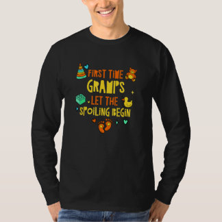 T-shirt Première fois que Gramps laisse commencer les gâte