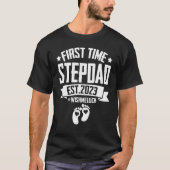 T-shirt Première Fois Stepdad Grandpa Est 2023 Pour Nouvea (Devant)