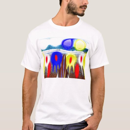 T-shirt Première invasion Alien (Devant)