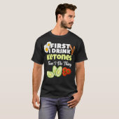 T-shirt Première Je Bois Ketones Ketogénique Keto régime F (Devant entier)