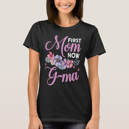 T-shirt Première Maman Maintenant Gma Grandma Bénédictions (Devant)