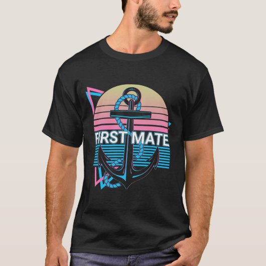 T-shirt Première matelot rétro de navigation (Devant)