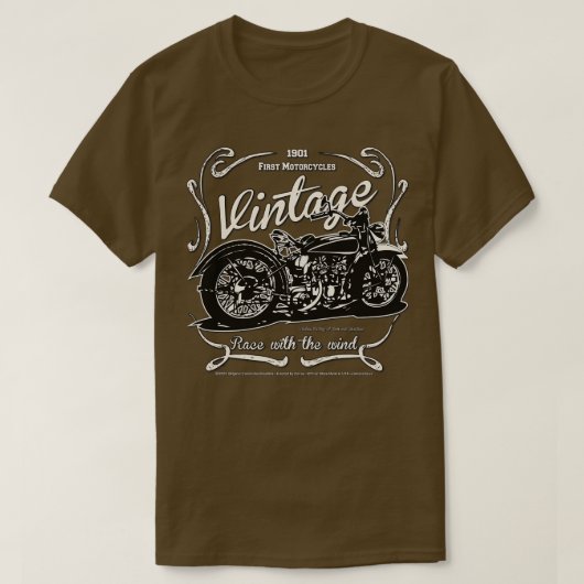 T-shirt Première moto classique (Design devant)