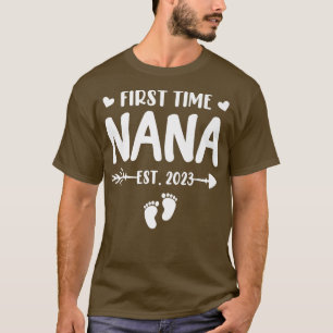T-shirt Première Nana Est 2023 Bientôt Être Nana Genre Re