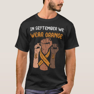 T-shirt Première Septembre Nous Portons Orange Leucémie Se