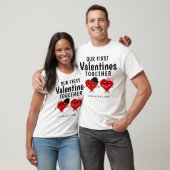 T-shirt Premières Valentines Ensemble Couples Correspondan (Unisexe)