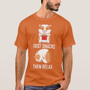 T-shirt Premiers snacks puis Rela Funny Guinea Pig