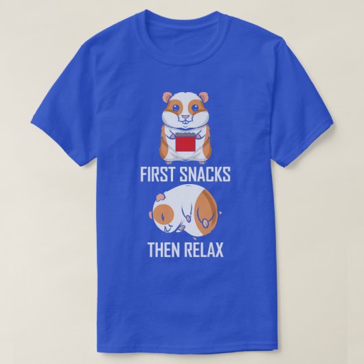 T-shirt Premiers snacks puis Rela Funny Guinea Pig (Design devant)