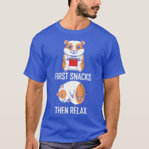 T-shirt Premiers snacks puis Rela Funny Guinea Pig