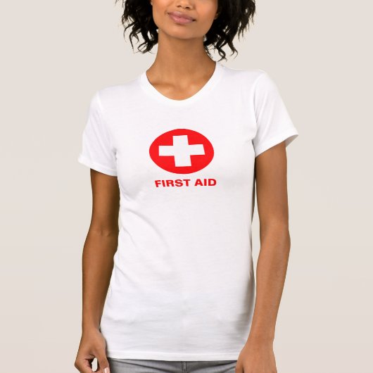 T-shirt Premiers soins - Médicaments (Croix) - Ambulance, (Devant)