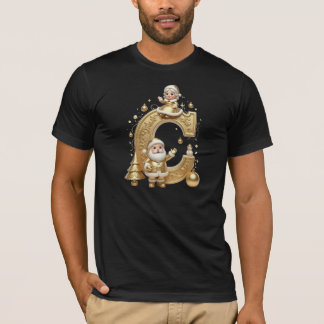 T-shirt Premium Gold C Santa Men's Holiday Tee
