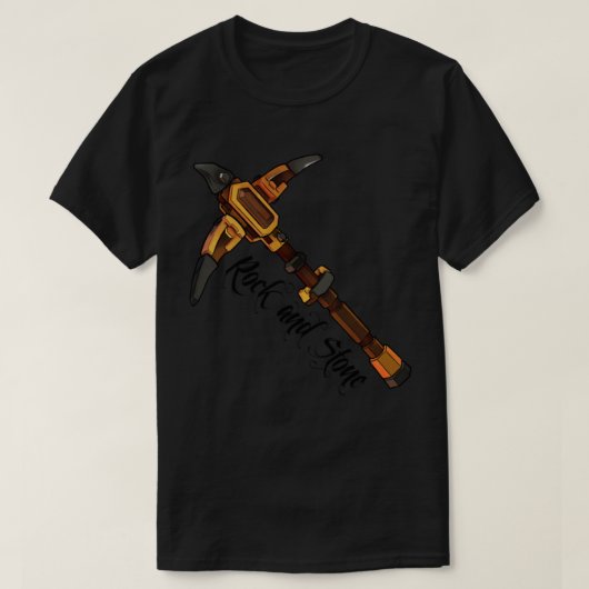 T-shirt Premium Rock and Stone Pickaxe (DRG) (Design devant)