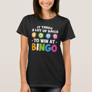 T-shirt Prend le sort de boules pour gagner à l'amant de