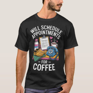 T-shirt Prendra des rendez-vous pour la réception médicale