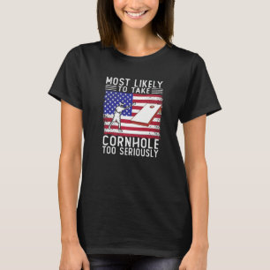 T-shirt Prendre Cornhole Trop Sérieusement Vintage Sac Sac