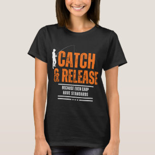 T-shirt Prendre et Relâcher Papa Pêche Drôle de Carpe
