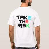 T-shirt Prendre le risque - Conception minimale audacieuse (Dos)
