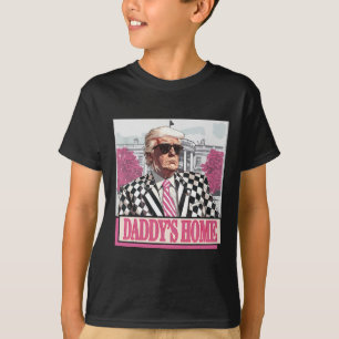 T-shirt Prenez America Ck Daddy's Home Funny Pink Donald T