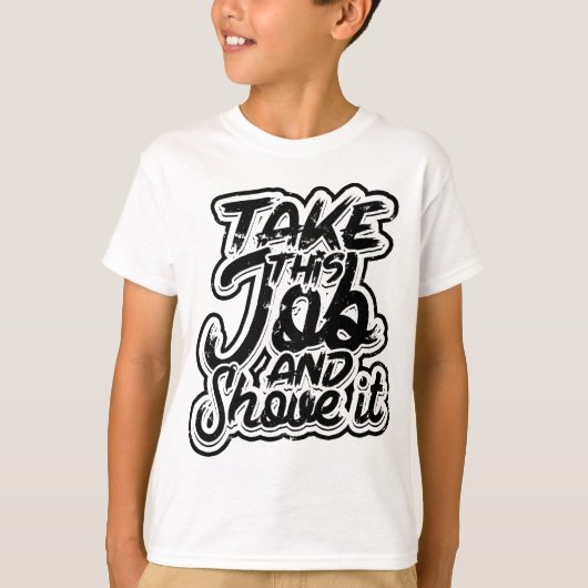 T-shirt Prenez ce travail et posez-le - Enseignant et Tech (Devant)
