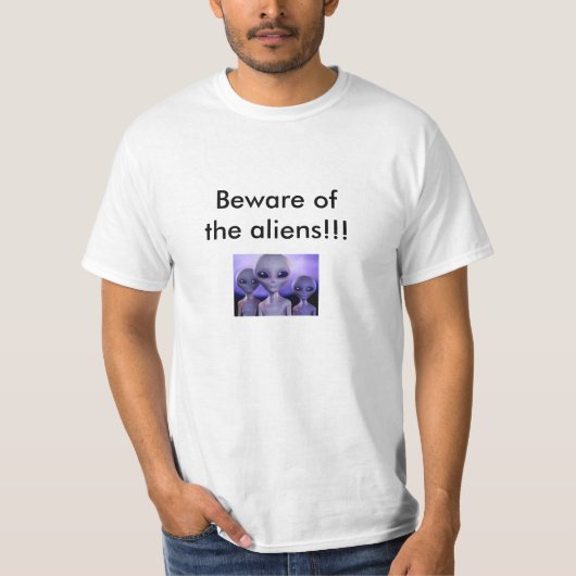 T-shirt Prenez garde des aliens (Devant)