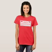 T-shirt Prenez garde des vaches invisibles, signe, Hawaï, (Devant entier)