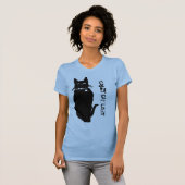 T-shirt Prenez garde du chat noir (Devant entier)