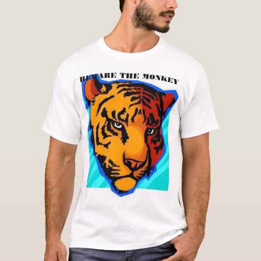T-SHIRT PRENEZ GARDE DU SINGE (Devant)