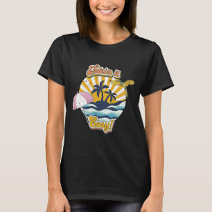 T-shirt Prenez les choses facilement Rétro années 60 et 70