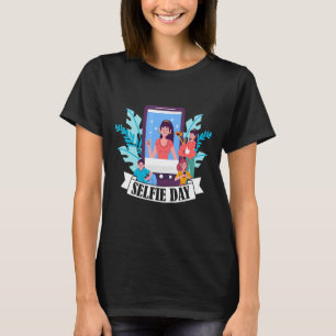 T-shirt Prenez Photo Pour Memory Happy Selfie Day 21 Juin