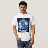 T-shirt Prenez soin de votre planète minuscule (Devant entier)
