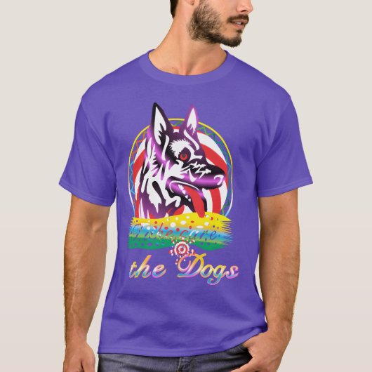 T-shirt Prenez soin du garçon chien (Devant)