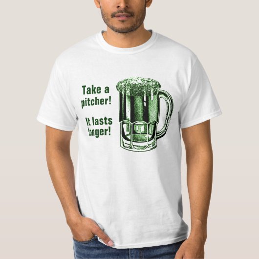T-shirt Prenez un broc qu'il dure plus longtemps ! (Devant)