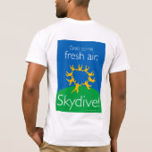 T-shirt Prenez un peu d'air frais. Skydive ! (Dos)