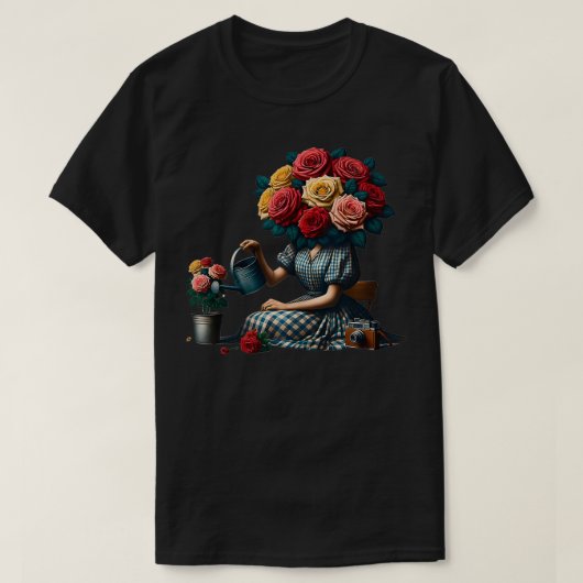 T-shirt Prenez une pause Flower Girl Surreal Collage Weird (Design devant)