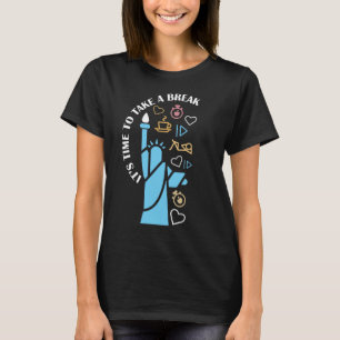 T-shirt Prenez une pause rafraîchissant cool et amusant co