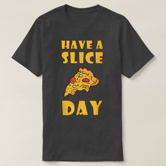 T-shirt Prenez Une Pizza De Jour De Tranches Mangeant De L (Design devant)