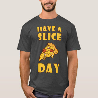 T-shirt Prenez Une Pizza De Jour De Tranches Mangeant De L