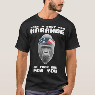 T-shirt Prenez une prise pour Harambe, Il en a pris une po