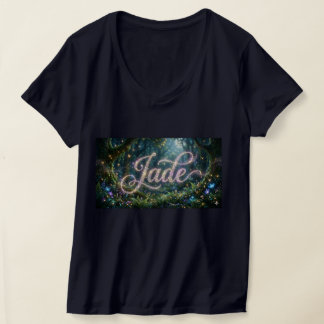 T-shirt prénom Jade cosmic flowers