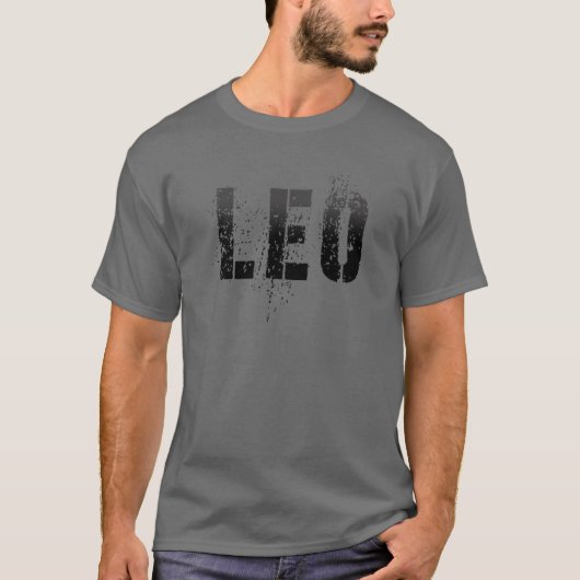 T-shirt Prénom LEO Boy Militaire Personnalisé Anniversaire (Devant)