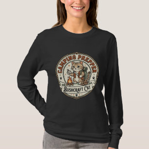 T-shirt Préparateur de camping Bushcraft Chat Préparateur