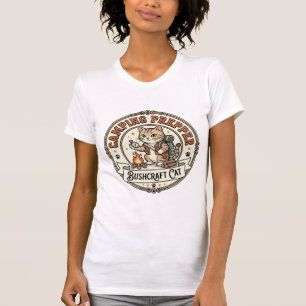 T-shirt Préparateur de camping Bushcraft Chat Préparateur