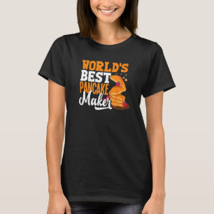 T-shirt Préparateur de crêpes Petit déjeuner Meilleur prép